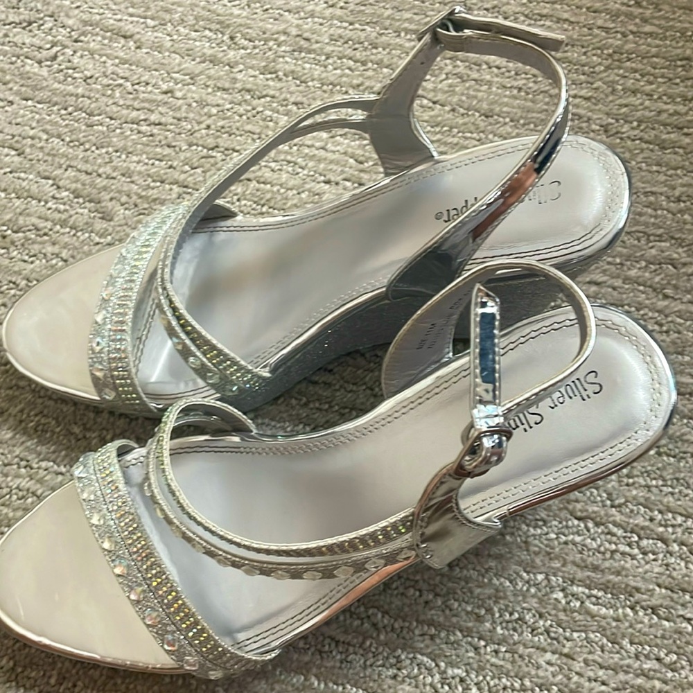 sparkly heels, size 9, worn once